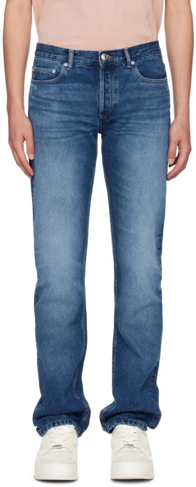 Apc Indigo New Standard Jeans In Blau
