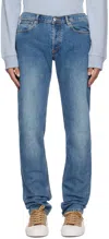 Apc Petit New Standard Jeans In Ial Washed Indigo
