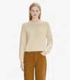 Apc A.p.c. Women Cotton-blend Sweater In Ecru