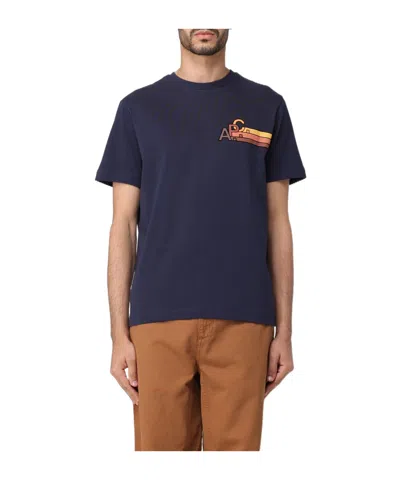 Apc Isaac Cotton T-shirt In Black