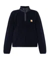 Apc Island Fleece Zip-up Sweatshirt In Black