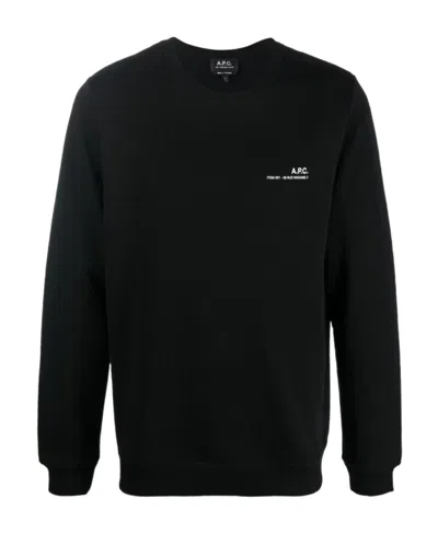 Apc Item Logo-print Sweatshirt In Black