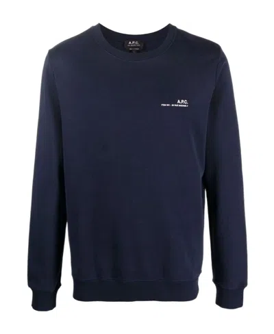 APC A.P.C. LOGO PRINTED CREWNECK SWEATSHIRT