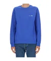 Apc A.p.c. Sweatshirt With Logo In Blue