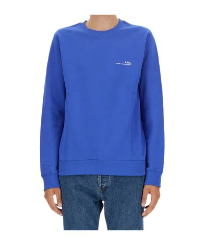APC A.P.C. LOGO PRINTED CREWNECK SWEATSHIRT