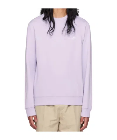 Apc Item Logo Sweater In Purple