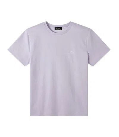 Apc Item T-shirt In Purple