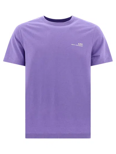 Apc Item T-shirts In Purple