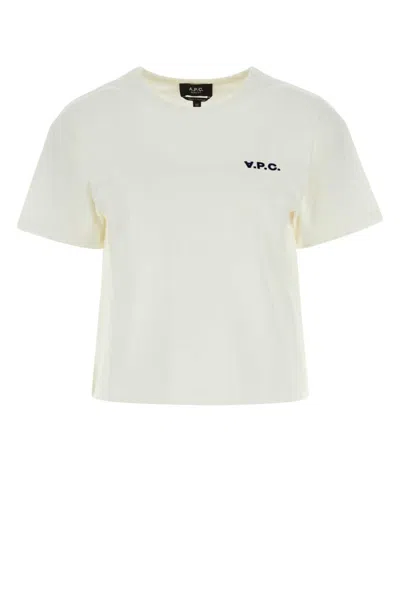 APC IVORY COTTON T-SHIRT
