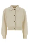 Apc A.p.c. Ivory Wool Cardigan In Neutral