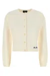 Apc A.p.c. Powder Merinos Sweater In Nude