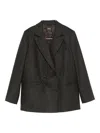 A.p.c. Double-breasted Wool Blazer In Multi