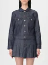 A.p.c. A. P.c. Dion Contrast-stitching Jacket In Blue