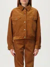 Apc Corduroy Button-fastening Jacket In Animal Print