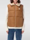 Apc Reversible Shearling Collar Vest Jacket In Beige