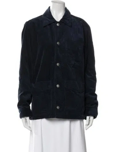 Pre-owned A.p.c. Jacket In Blue