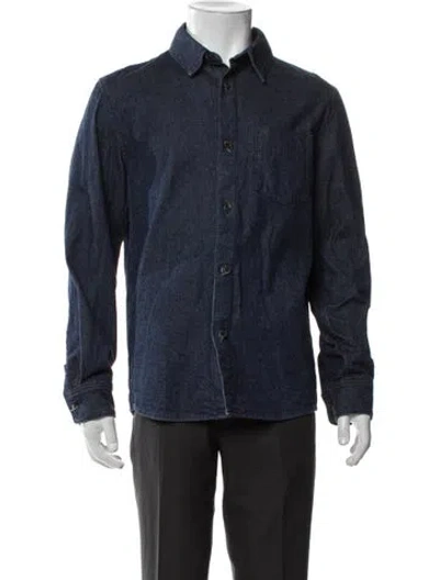 Pre-owned A.p.c. Jacket In Blue