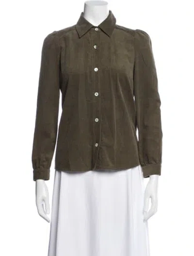Pre-owned A.p.c. Jacket In Green