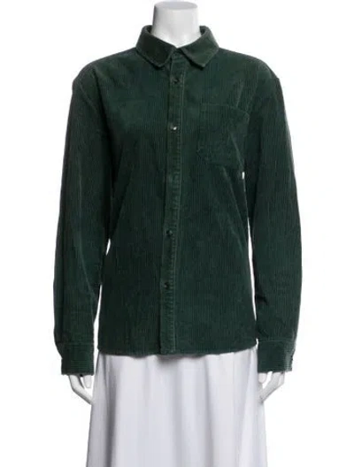 Pre-owned A.p.c. Jacket In Green