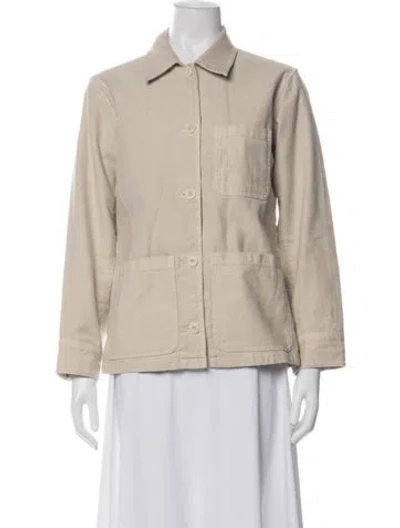 Pre-owned A.p.c. Jacket In Neutral
