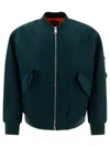 Apc Logan Zip-up Bomber Jacket In Blue