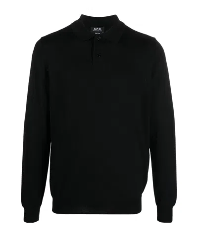 Apc Jacob Polo Shirt In Black