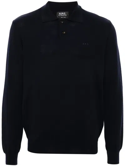 Apc Jacob Polo Shirt In Blue