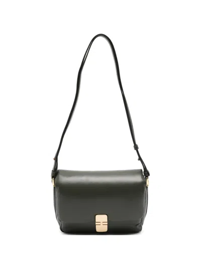 A.p.c. Jad Leather Shoulder Bag In Black