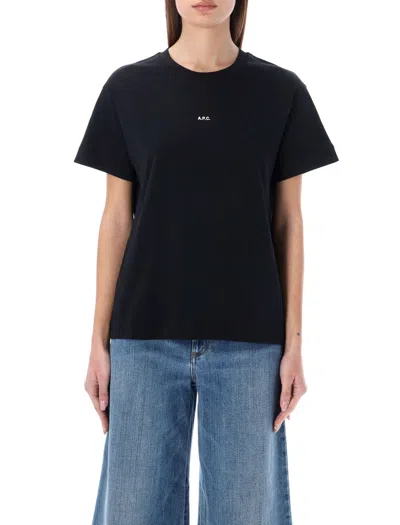 Apc T-shirt A.p.c. Woman Color Black In Blue