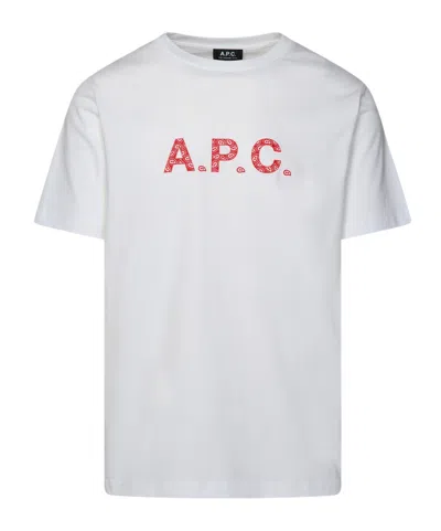 Apc James Cotton T-shirt In White