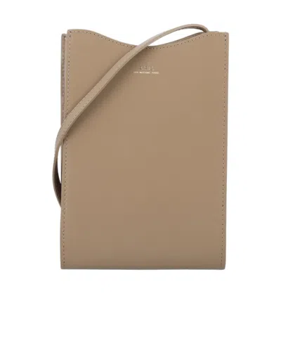 Apc James Crossbody Bag In Nude