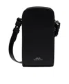 Apc James Leather Mini Bag In Black