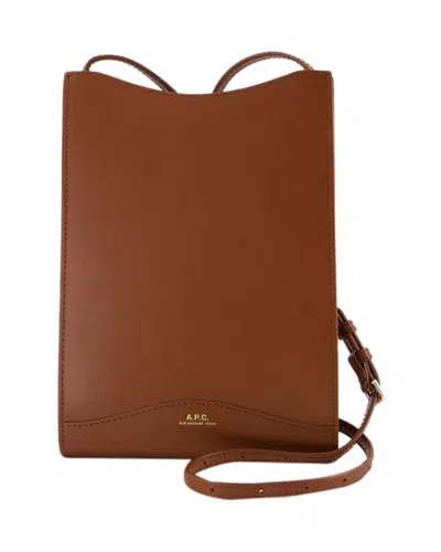 Apc Jamie Large Crossbody In Brown