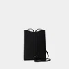 Apc Scarve Neck Pouch Jamie Large - A.p.c. - Calfskin - Black In Black