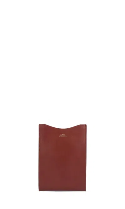 Apc Jamie Neck Pouch In Brown