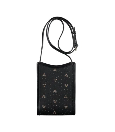 Apc Jamie Neck Pouch In Lzz - Black