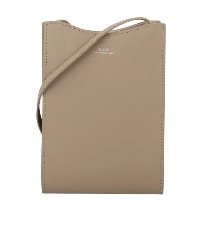 Apc Jamie Noisette Neck Pouch In Nude