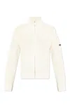 Apc A.p.c. Ribbed Wool Cardigan With Zip In White