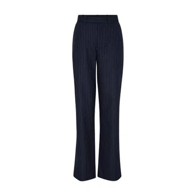 Apc Jane Straight Pants In Navy