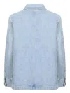 Apc A.p.c. Janice Buttoned Denim Jacket In Denim