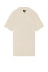 Apc Jay Short Sleeve Polo In Beige