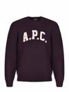 Apc Plum Wool Jay Sweater In Burgundy