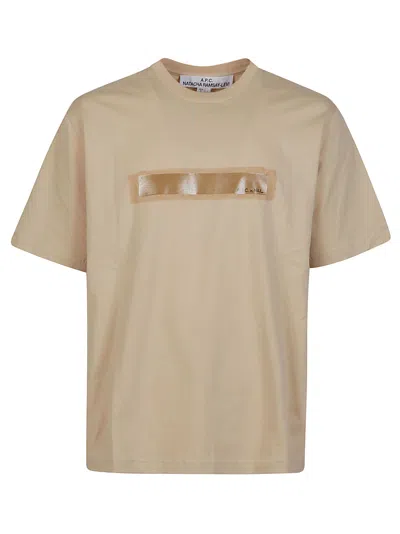 Apc Jean Homme T-shirt In Baa Beige