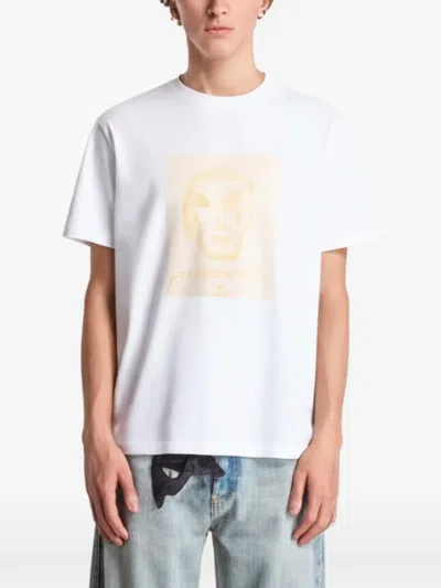 A.p.c. Jean Portrait T-shirt In White