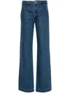 Apc New Sailor High-rise Straight-leg Jeans In Blue