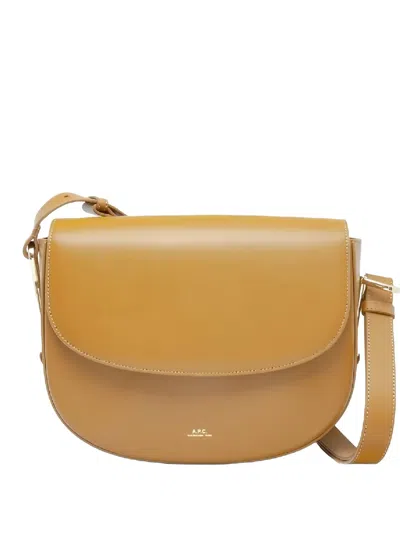 A.p.c. Jean Shoulder Bag In Neutral
