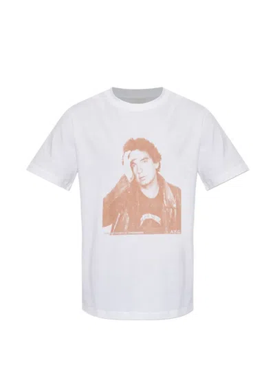 A.p.c. Jean Touitou Portrait-print T-shirt In White