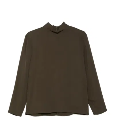 A.p.c. Jeanne Bluse Mit Rollkragen In Brown