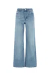 Apc Wide-leg Jeans With Belt Loops And Five-pocket Design In Blue