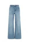Apc Wide-leg Jeans With Belt Loops And Five-pocket Design In Blue
